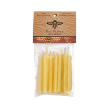 Load image into Gallery viewer, Beeswax Birthday Candles: Natural (Case of 10 - 12 Candles Per Bag)